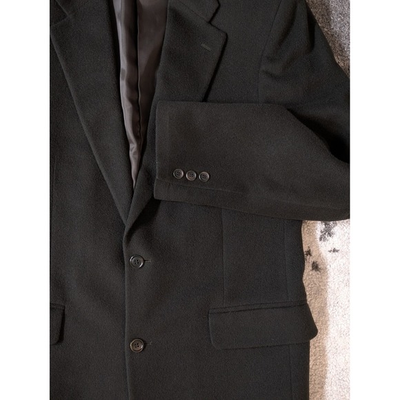 Brooks Brothers Other - Brooks 346 Mens Jacket 42L Black Camel Hair 2 Button Blazer Sport Coat